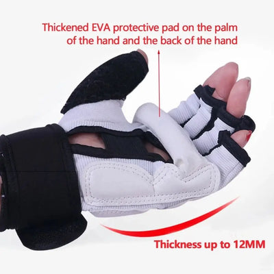 Half Finger Boxing Gloves Foot Protector Karate Muay Thai | SAMAG