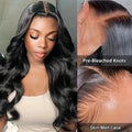 HD Transparent Body Wave 13x4 13x6 Lace Frontal Human Hair Wigs Vietnamese Water Wave 6x6 Glueless Lace Closure Wig Wear And Go