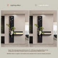 Hydroponic Green Plants Entrance LED Decorative Painting Sandstone Home Decoration Living Room Bedroom Corridor Mural Light