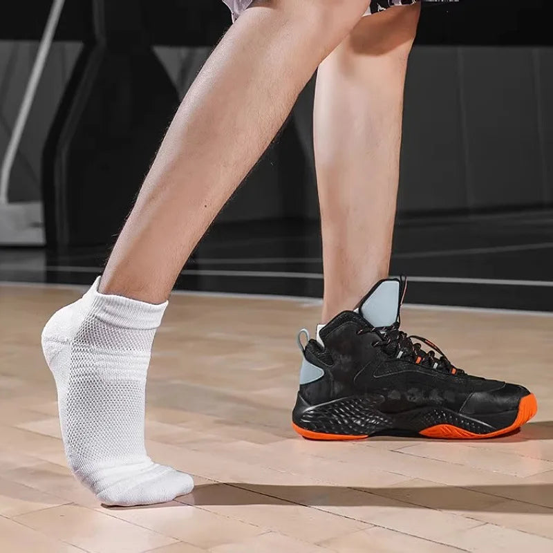 3 Pairs Anti-slip Soccer Socks Men Mid Tube Cotton Short | SAMAG
