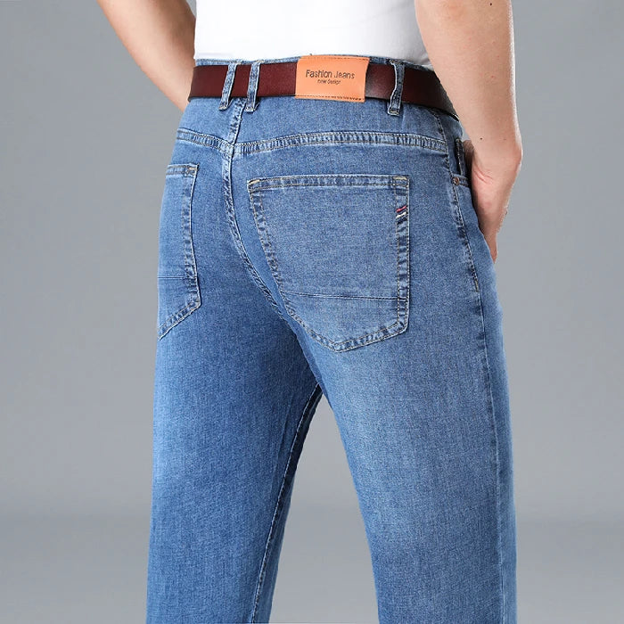 Summer Brand Business Casual Men's Straight Denim | SAMAG