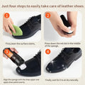 1pcs Liquid Shoe Polish with Brush Head,Available in Three Colors Neutral Brown Black Leather Care Cleaning Liquid Shoe Polish