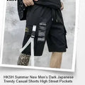 HKSH Spring Summer New Men's RO Style Round Collar Printed T-shirt Oversized Chic Cotton Chic Top American Loose Y2K Tees HK4638