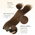 MRS Hair Bundles Human Hair Sew-in Double Weft Natural Straight Hair Bundles 50g/pack MachineRemy Natural Straight Bundle Deals