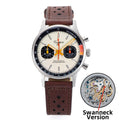 Sugess Pilot Watch with Seagull Movement Swanneck Wristwatch Mechanical Chronograph Sappire Crystal Military Limited Racing 1963