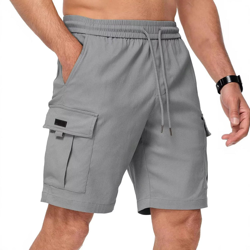 Men's Lightweight Cargo Shorts Multi Pocket Casual | SAMAG