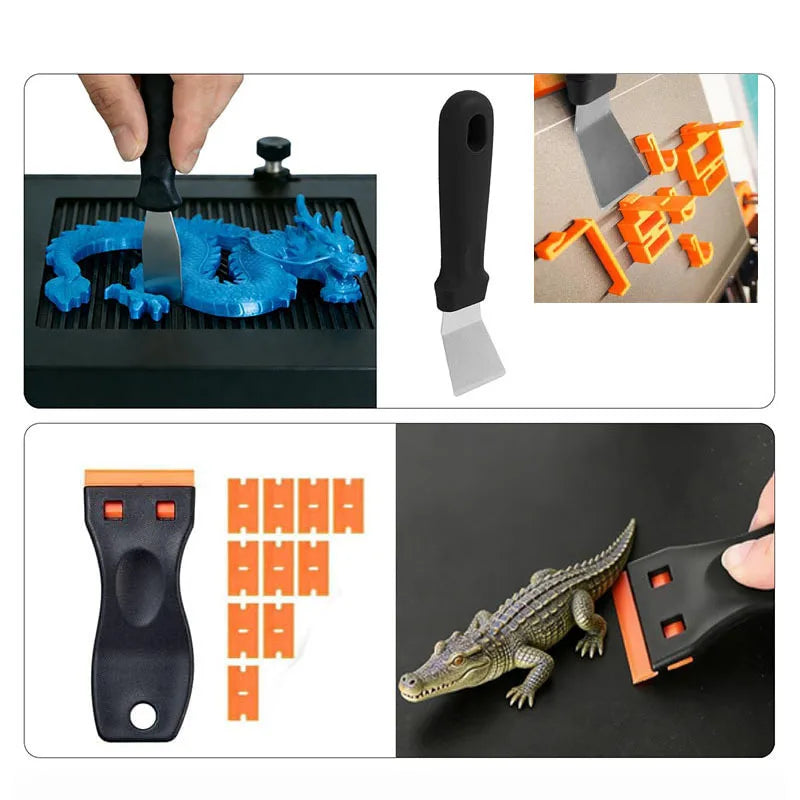 66Pcs Complete 3D Printer Tool Kit All-in-One Handy Tools for Print Maintenance Trimming Polishing Finishing DIY Print Projects