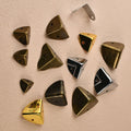 12pcs Round corner triple cornered metal corner protection edge hardware wooden box right-angle corner protection edge