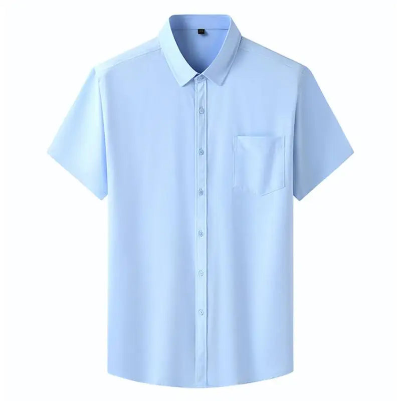 Men's Shirt Plus Size Summer Short Sleeves Tees Business | SAMAG