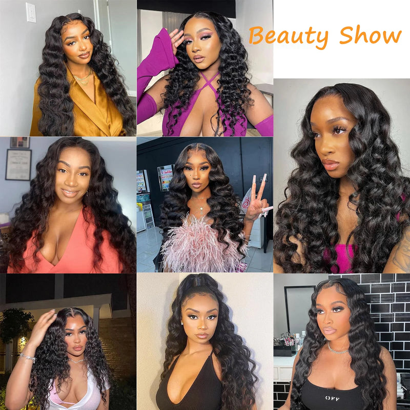 16 18 20 Inch Loose Deep Wave Bundles 100% Human Hair Unprocessed Weaving 15A Raw Virgin Hair Bundles Weave Extensions For Women