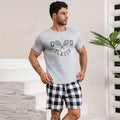 Men's Loungewear Summer Short Sleeve Shorts Pajamas Youth Soft Skin-friendly Loose Casual Wear Suit Lounge Set Pijamas for Men
