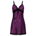 Lace Silk Satin Sleepwear Women Sexy Lingerie Night Dress | SAMAG