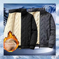 Men's Fleece Lined down Cotton Jacket Basketball Sport Coat Warm Stylish City Fashion Loose Fit Long Sleeve Stand Collar