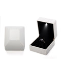 Led Jewelry Ring Box With Llight Luxury Crown Earrings Pendant Storage Display Proposal Wedding Gift Box Jewelry Organizer Box