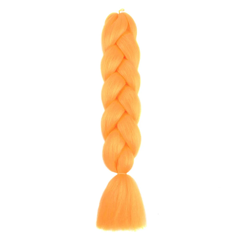 24 Inches DIY Jumbo Braiding Hair Synthetic Hair Extensions Afro Ombre Crochet Braid Hair Wholesale For Women