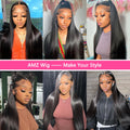 36 Inch Glueless Wigs Human Hair 100% Vietnamese Hd Lace Human Hair Bone Straight Lace Front Human Hair Wig On Clearance Sale