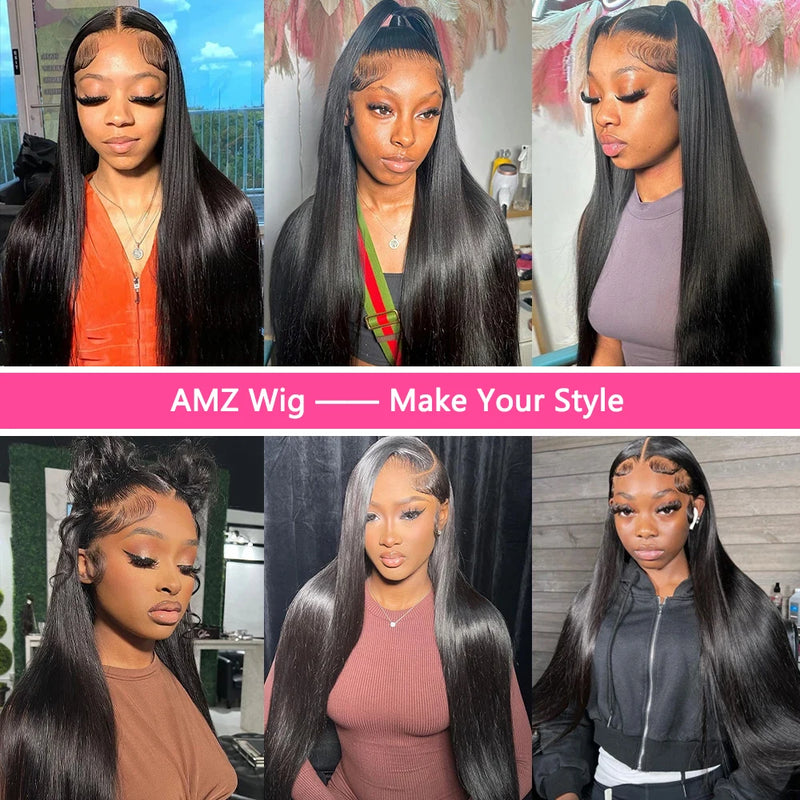 36 Inch Glueless Wigs Human Hair 100% Vietnamese Hd Lace Human Hair Bone Straight Lace Front Human Hair Wig On Clearance Sale