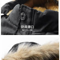 New Fashion Men Hooded Fur Collar Long Jackets Warm Parkas Fleece Down Jackets Male Winter Coats Outdoor Casual Jackets Size 7XL
