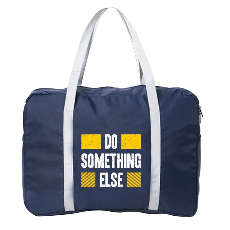 Boston Bag Travel Bag Unisex Foldable Bag Organizers Large Capacity  Portable Phrase Printed Luggage Bags Travel Accessories