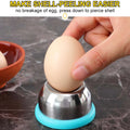 Stainless Steel Egg Piercer with Sturdy Base, Heavy Duty Tool for Hard Boiled Eggs, Non-Magnetic for All Kinds of Eggs