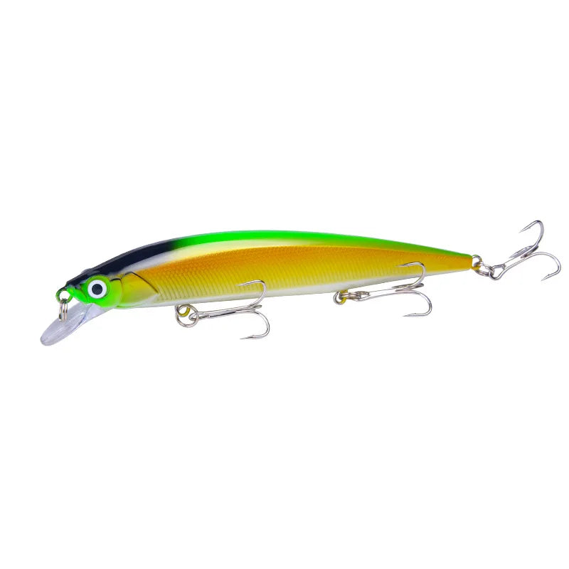 14cm 18.5g 3D Bionic Minnow Fishing Lure Hard Bait with 3 | SAMAG