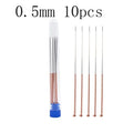 10Pcs Stainless Steel Nozzle Cleaning Needles 0.2mm 0.3mm 0.4mm 0.5mm 0.6mm 0.8mm 1.0mm Drill Bits 3D Printer Parts Accessories