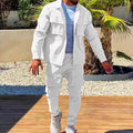 Fashion Men's Casual Sets Male Trend Streetwear Long Sleeve Jacket Coat+Leggings Pants Sport 2 Pieces New - View 3 | SAMAG