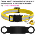 Customized Pet Collar Reflective Cat Collars Free Engraved Puppy Kitten Pet ID Nameplate Necklace With Bell Anti-lost For Cats