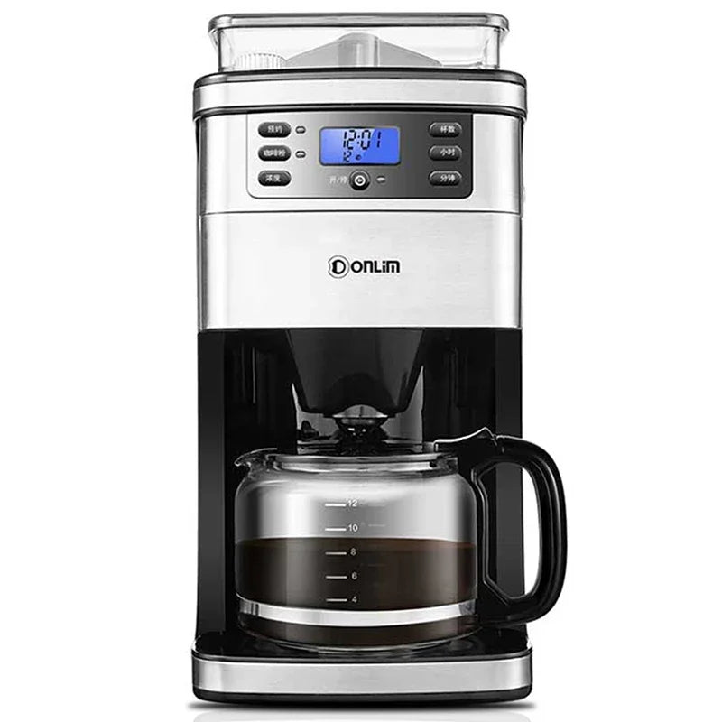 Coffee Machine Automatic Grinding, Grinding, Punching and Boiling Integrated Office Drip Type Tea Making Device Pot