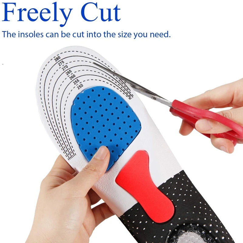 Shock-absorbing sports insole men and women arch support Orthopedic insoles Breathable comfortable running Shoe Pads 2Pcs/4Pcs