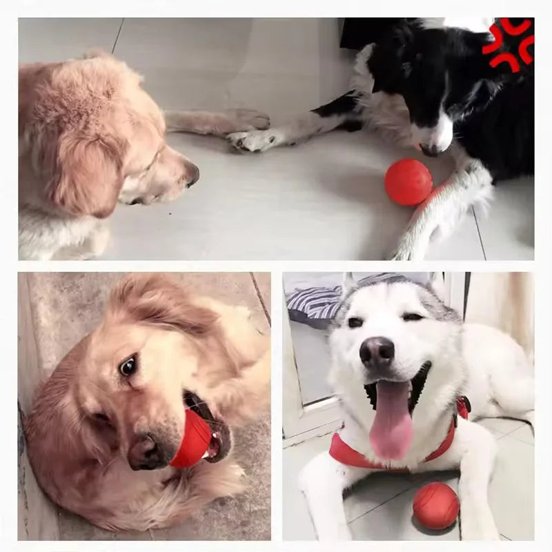 Dog Chew Toy Ball Elastic Rubber Solid Ball Anti-Chew For Outdoor Throwing Recovery Training Durable Bite-Resistant Rubber Ball