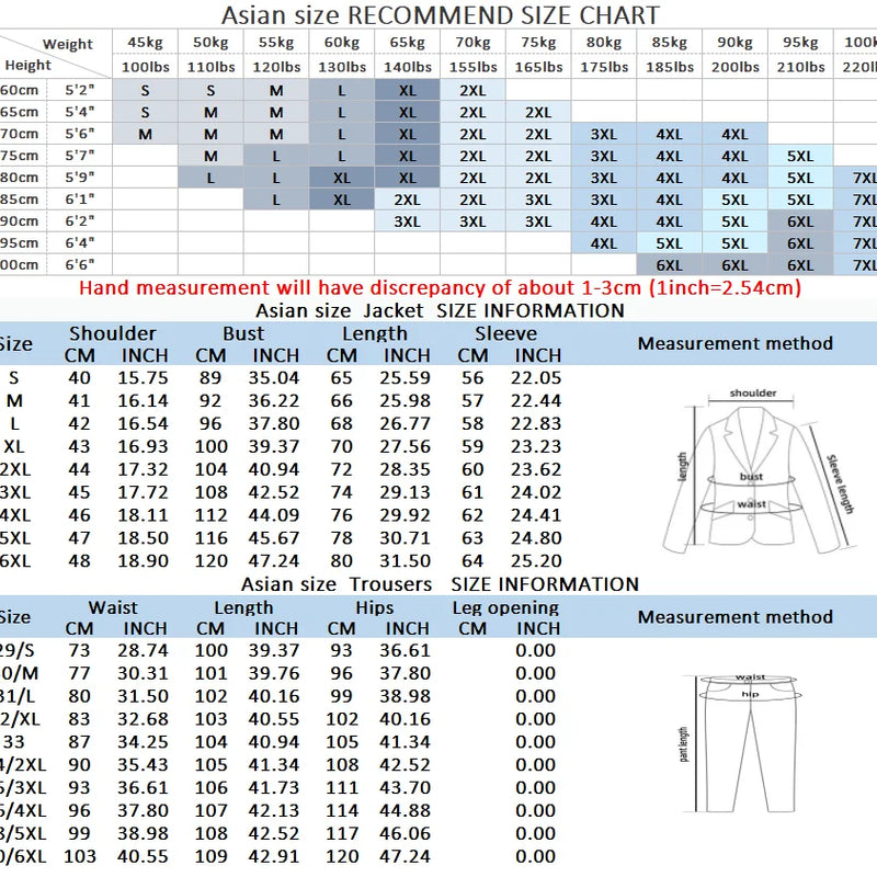 The New Store Offers Discounted Prices  Casual Formal Business Men's Fashionable Gentleman Solid Color All-season Fitted Suit