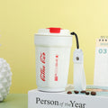 Thermos Coffee Mug Leakproof Vacuum Double Wall Travel Coffee Cup Portable Belt Cup Stainless Steel Mug