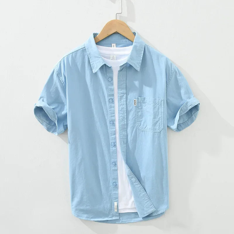 100% Cotton Solid Color Men's Summer Lightweight Short | SAMAG