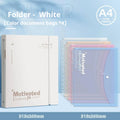 Large Capacity 3-Ring Binder with Pockets for A4 Paper,Holds 220 Sheet Presentation Folder for School Office(12.4x10.43 Inch)
