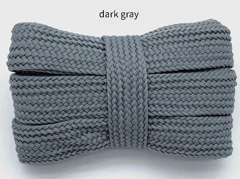 2CM Fat Shoe Laces for Campus Sneakers Thick Wide Shoelaces Replacement Laces Solid Color Flat Shoelace Sturdy Not Easy to Break