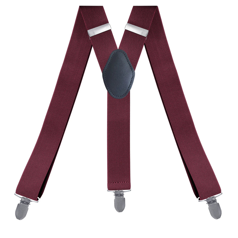 Fashion Suspenders for Men Women 3.5cm Y-Back 3 Clips Adjustable Elastic Shirt Trouser Braces Strap Belt Gifts for Dad Husband