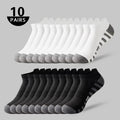 10 Pairs men's short socks Summer thin black white grey | SAMAG