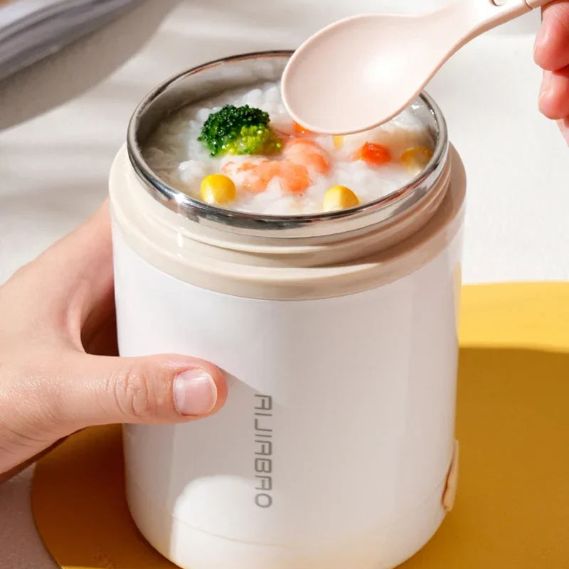 600ML USB Electric Heating Lunch Box Portable Picnic Milk Drink  Food Heater Stainless Steel Food Warmer Container 5V 12V 24V