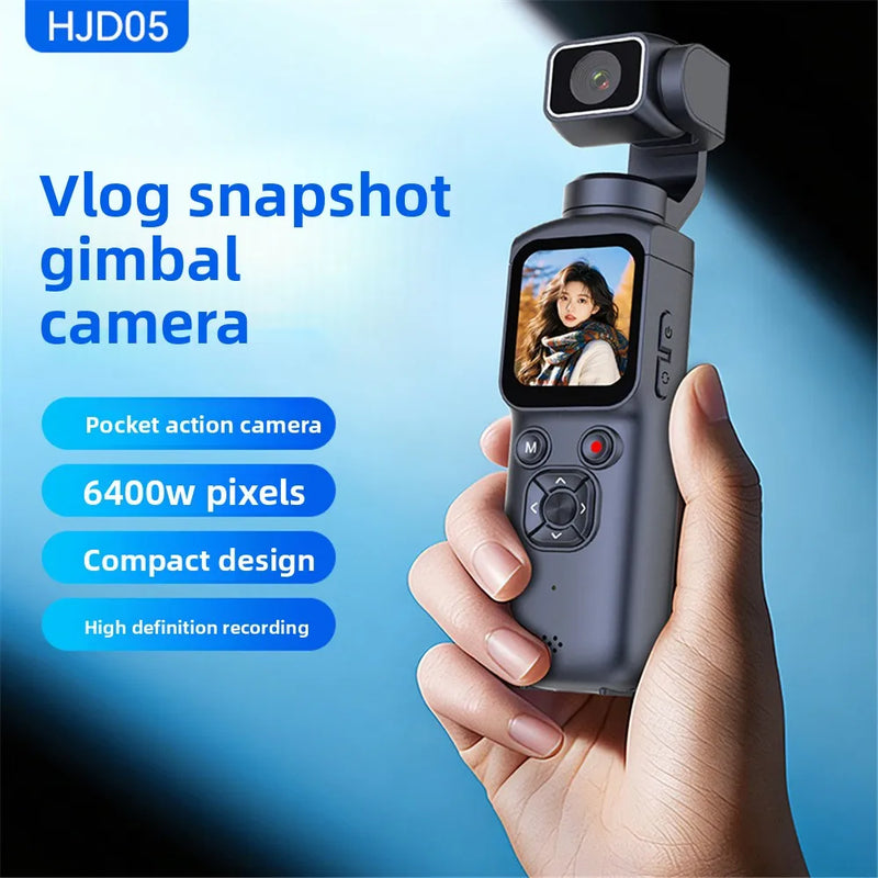 4K WiFi Vlogging Camera 1.72" Touchscreen Mini DV Camcorder Portable Video Recorder for Sport Bike Travel Police Law Enforcement