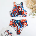 Sexy Print Bikini Hight Waist Tankini Swimsuit Bathing | SAMAG