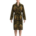2026 Spring and Autumn New Men's Pajamas 3D Digital Printed Golden Noble Pattern Lion Head Non-fading Home Bathrobe Long Long Sl