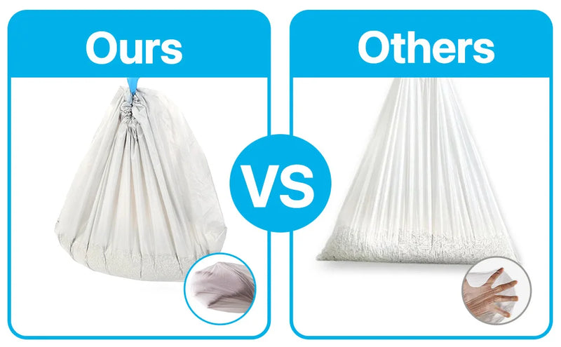 Neakasa Replaced Waste Bags-2 Rolls （30pieces）Cat Litter Waste Receptacles Bags for M1 Open-Top Self-Cleaning Cat Litter Box