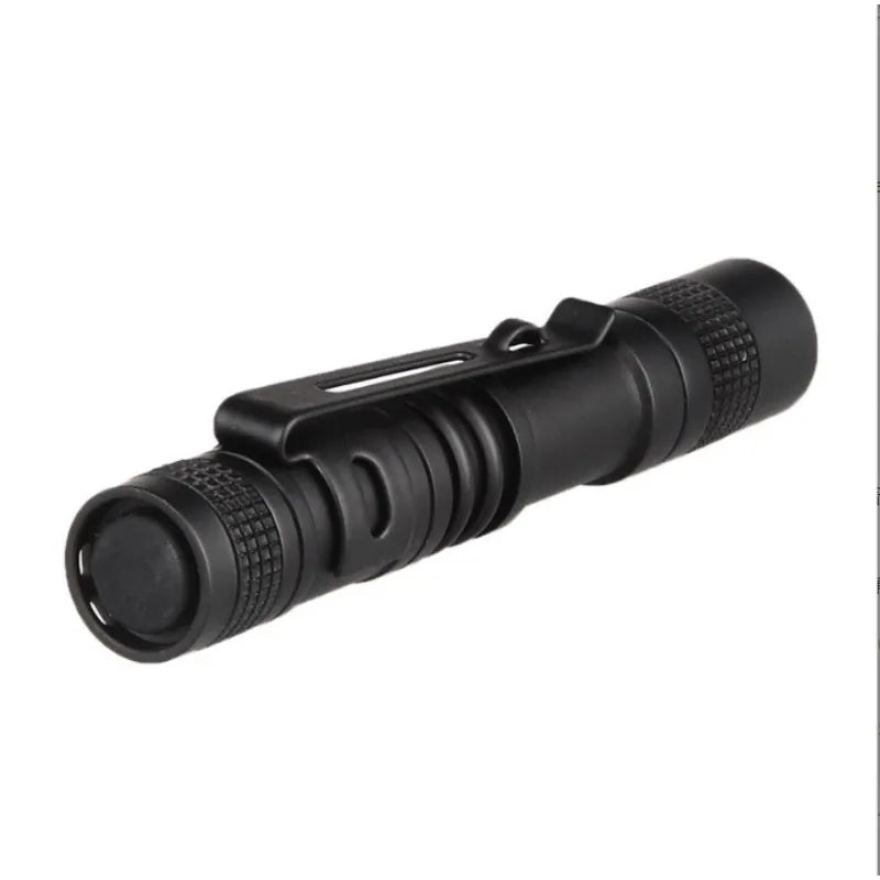 Mini Pen-shaped Flashlight AAA Battery Aluminum Alloy Waterproof Torch with Clip Portable Gift Light for Daily Outdoor