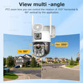 4G SIM Solar Camera AOV 24 Hours Record Built-in 31200 MAh Battery Outdoor Surveillance 60X Zoom Cam Auto Track 25W Solar Panel