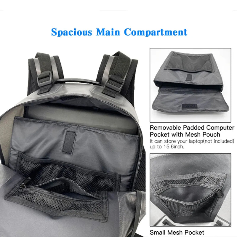 Fishing Backpack Portable Gear Bag with Rod Holder - View 4 | SAMAG