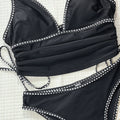 DEKA Black Tankini Set Swimwear Women V Neck Tank | SAMAG