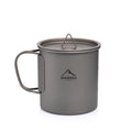 Widesea Camping Mug Titanium Cup Tourist Tableware Picnic Utensils Outdoor Kitchen Equipment Travel Cooking Set Cookware Hiking