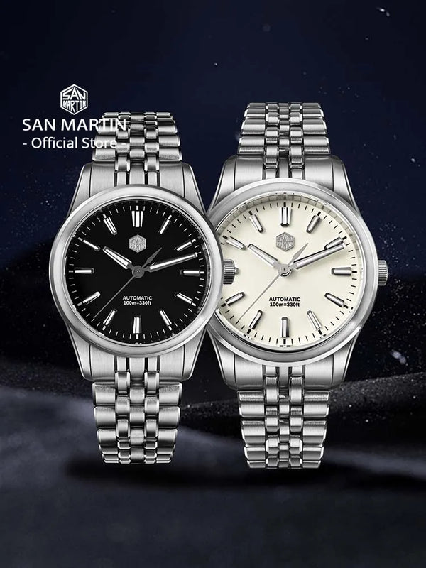 San Martin 36mm 39mm Gada Classic Simple Enamel Dial Miyota 90S5 Original Design Dress Men Automatic Mechanical Watch SN0144