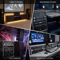 FSWIRI Professional 1U Digital Power Amplifier 350W *2 Stage Performance Audio Equipment Power Amplifier Home Meeting KTV